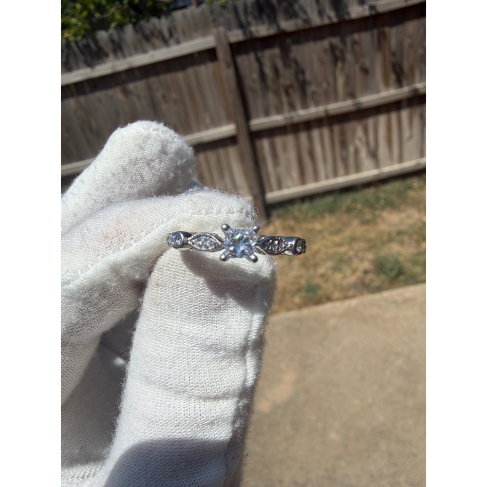 James Allen 0.31ct GIA Diamond 14K White Gold Ring Size 6